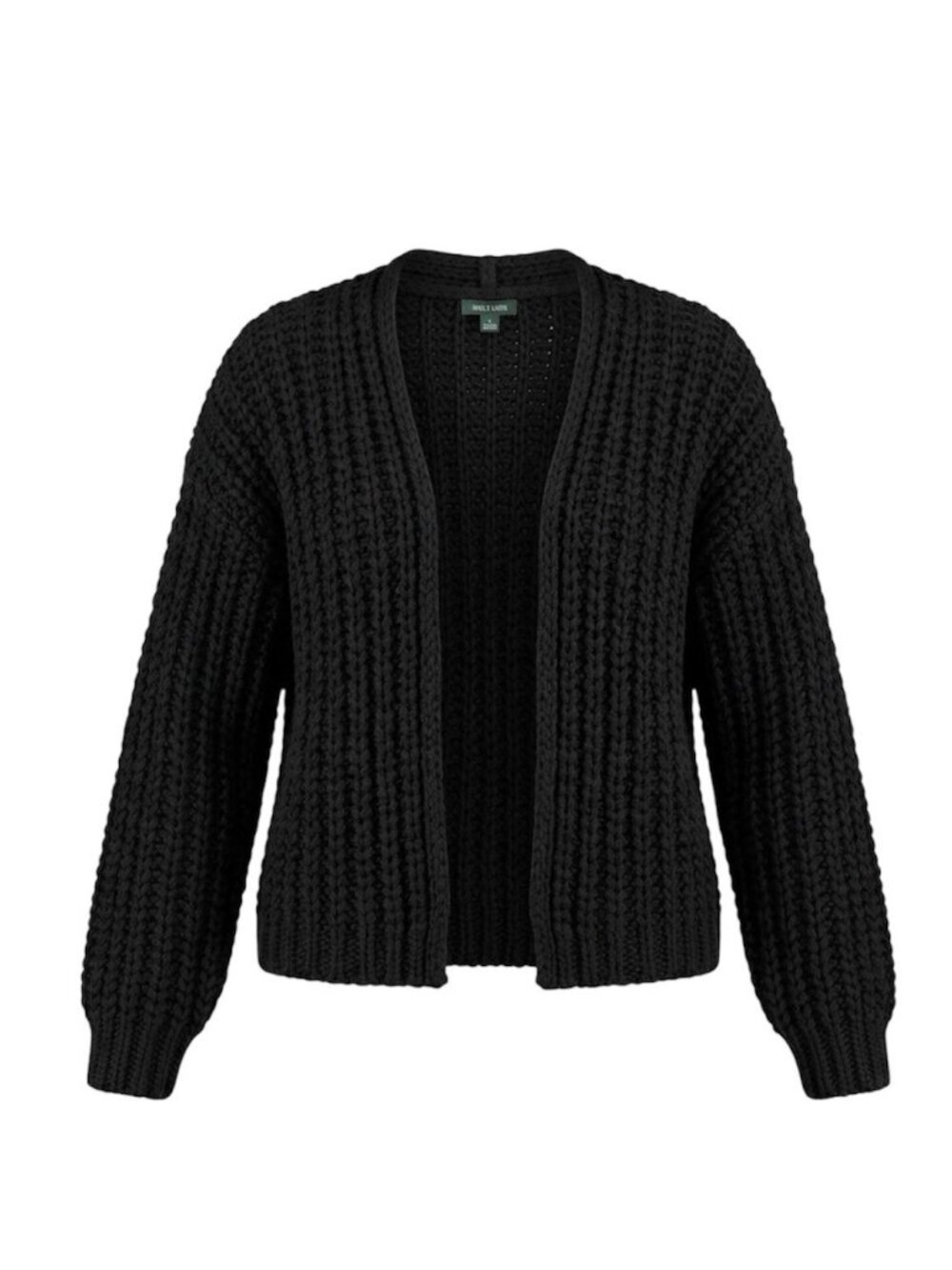 Wild Fable Chunky Knit Open Front Cardigan Sweater Black Women's Size S